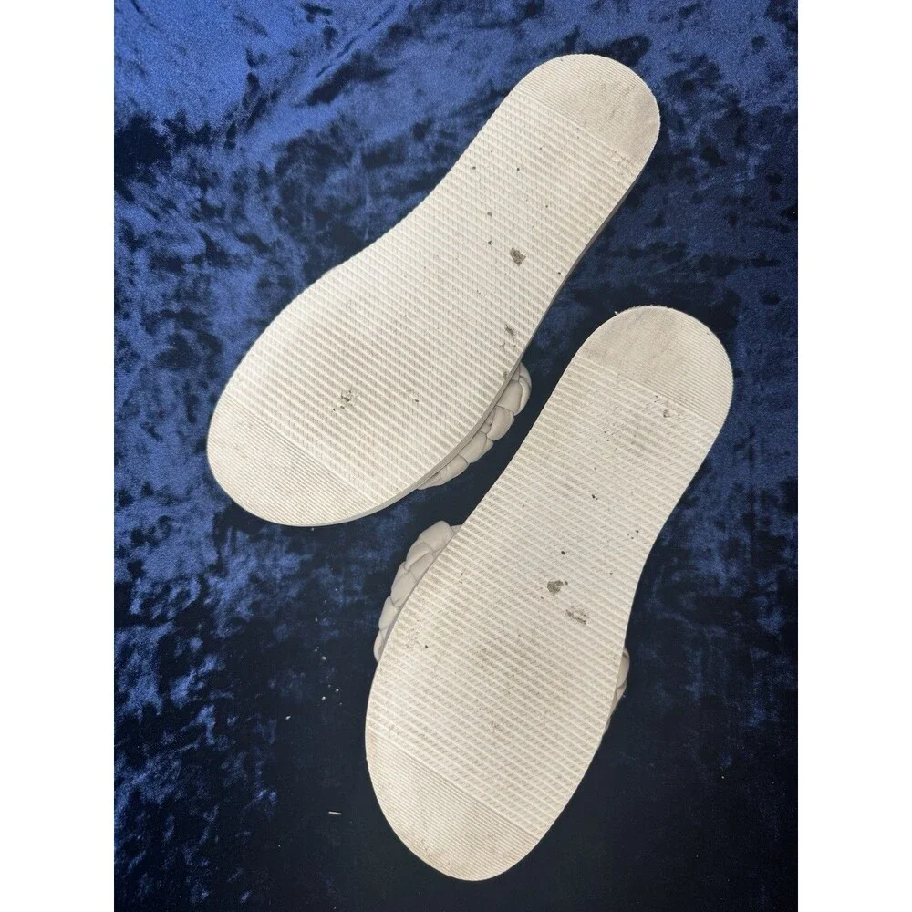 Torrid White Braided Band Slide Sandal, Size 11 - Picture 4 of 5